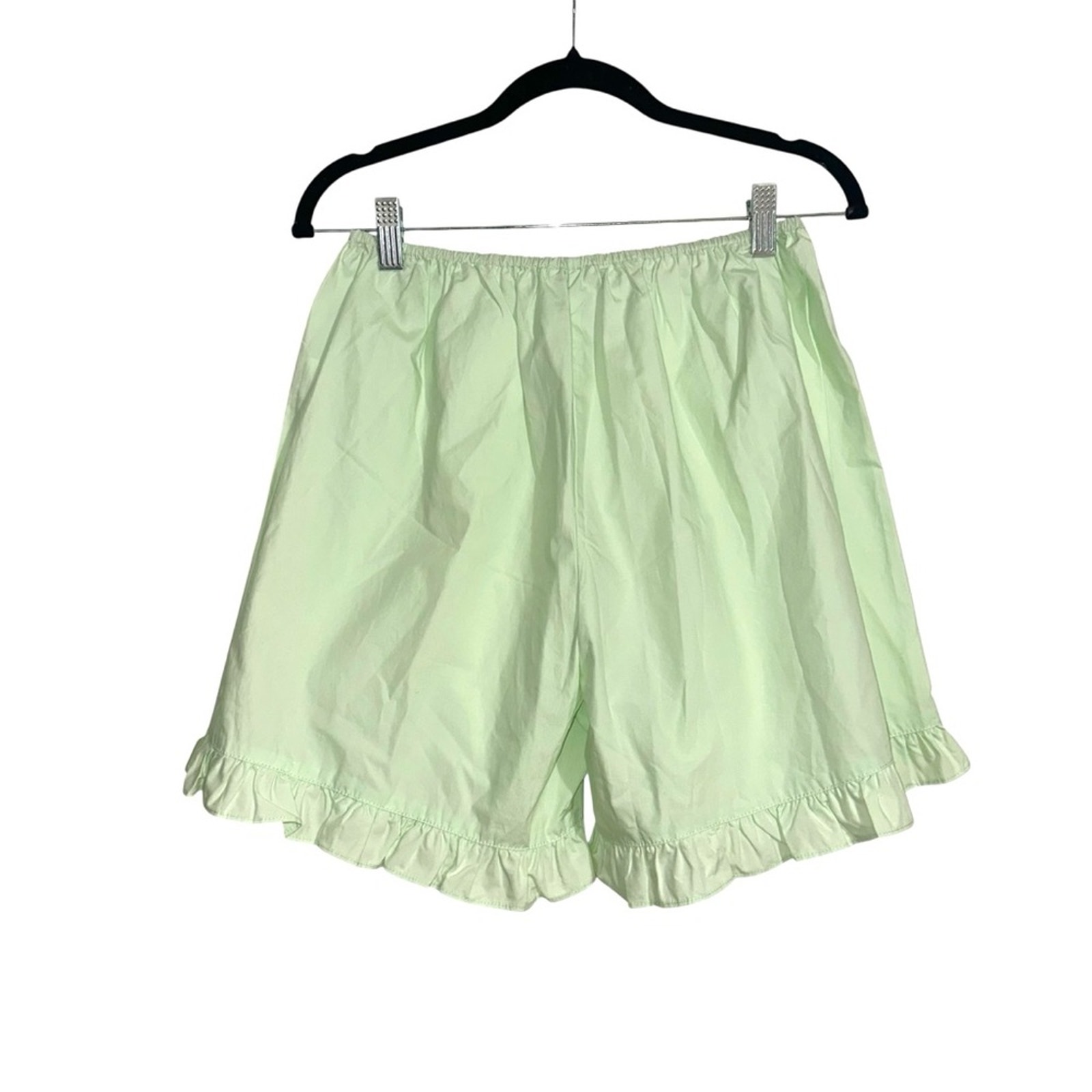 Nwt Allina Liu Cap Bloomers Green Ruffle Hem Shorts Xs — image 3 of 8